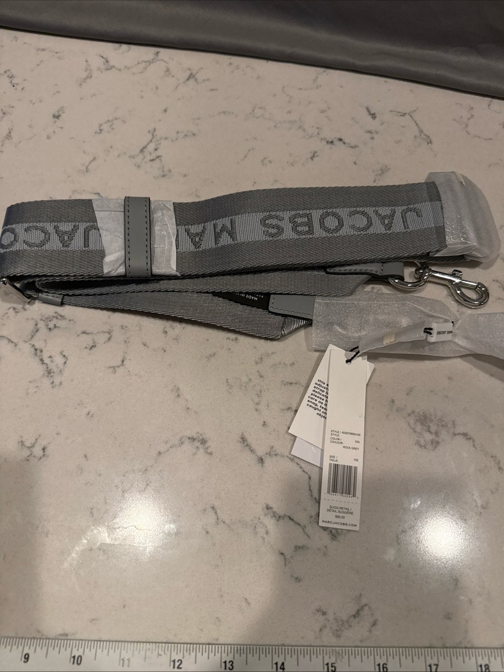 Marc Jacobs Rock Grey Branded Strap
